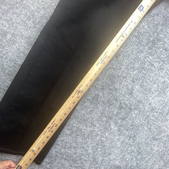 Levis 501 Jeans 34x30 Black Straight Leg Button Fly American Denim Grunge Dark - Picture 7 of 12